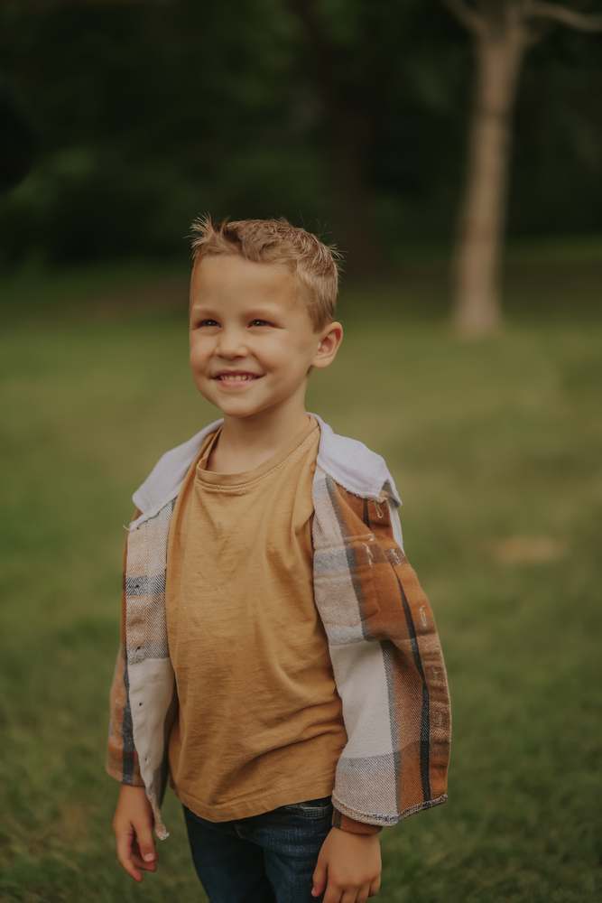 Portrait of a boy in the park