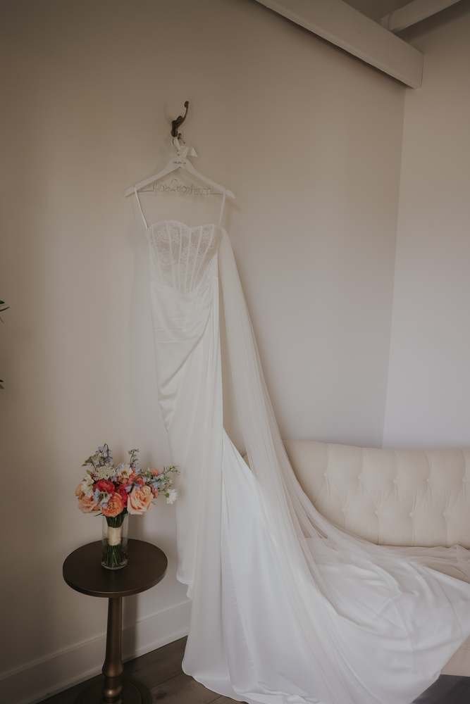 The gown waiting by the window